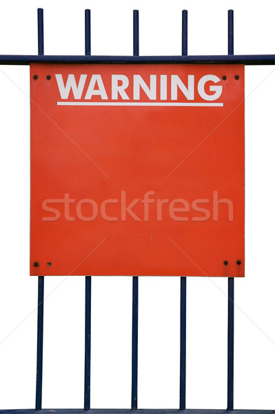 Warning sign Stock photo © RTimages