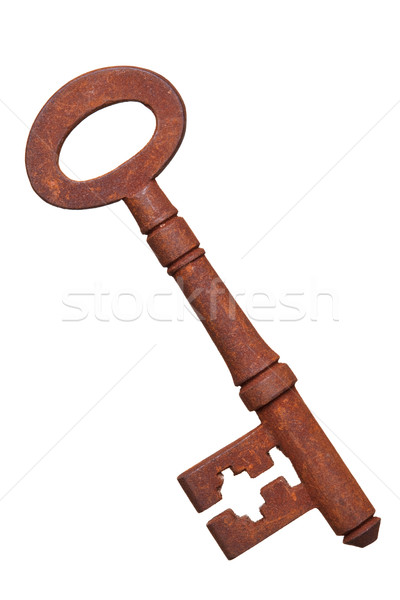 Old rusty key isolated Stock photo © RTimages