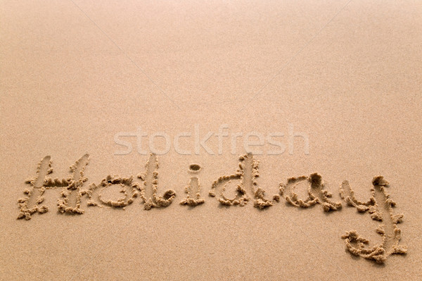 Holiday in sand horizontal Stock photo © RTimages