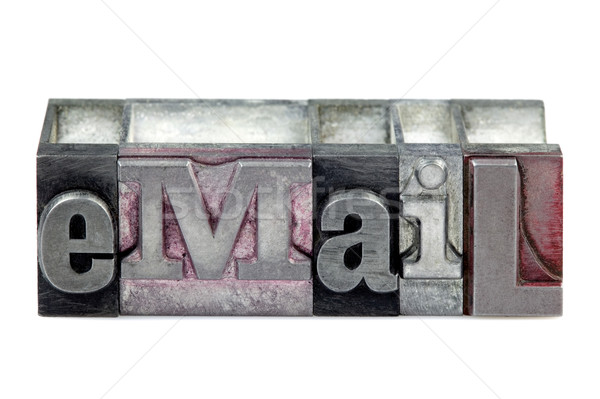 Letterpress eMail Stock photo © RTimages