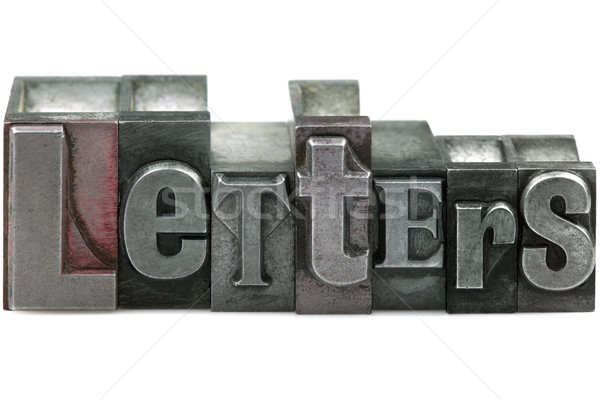 Letterpress Letters Stock photo © RTimages
