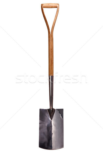 Houten behandelen tuinieren spade geïsoleerd foto Stockfoto © RTimages