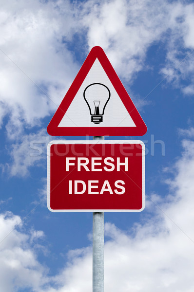 Fresh ideas sign in the sky Stock photo © RTimages