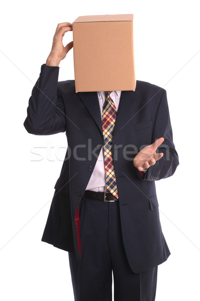 Box Man - Thinking Stock photo © RTimages