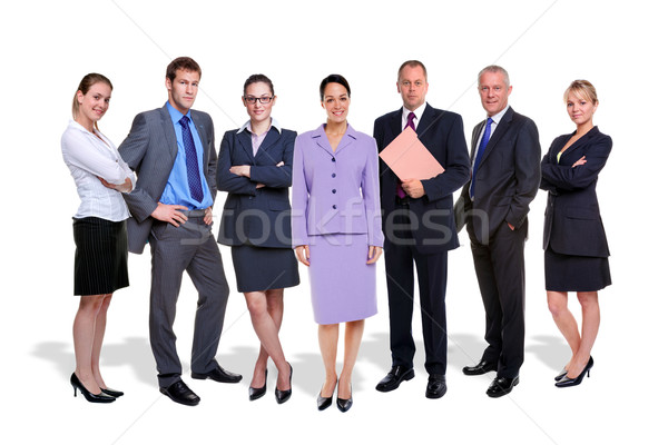 Business team seven people isolated Stock photo © RTimages