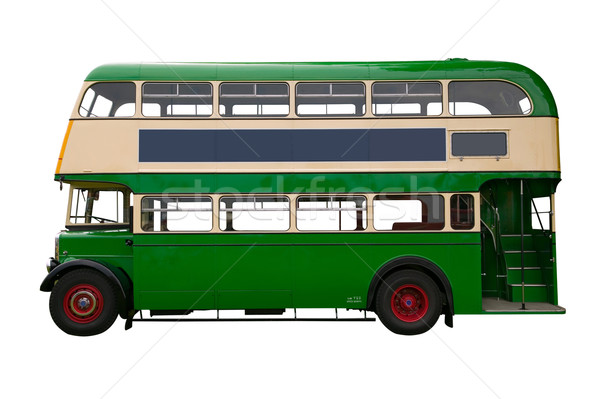 Old Green double decker bus Stock photo © RTimages