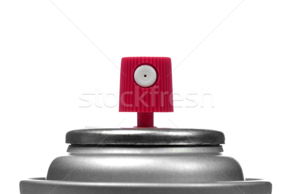 Aerossol macro bocal lata vermelho Foto stock © RTimages