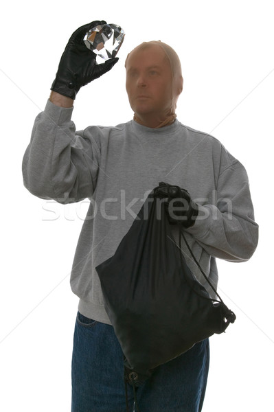 Juweel dief inbreker groot masker zak Stockfoto © RTimages