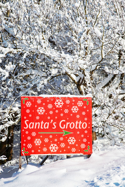 Santa's grotto sign Stock photo © RTimages