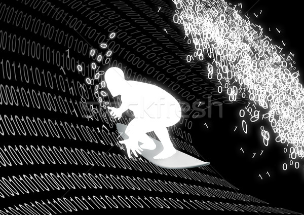 серфинга интернет складе изображение Рисунок двоичный Сток-фото © rudall30