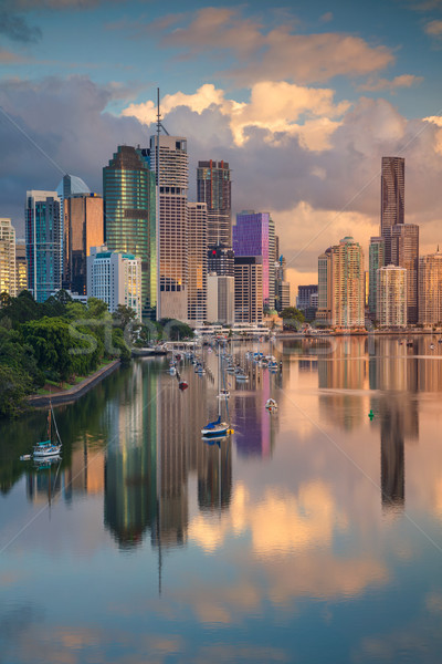Stok fotoğraf: Brisbane · Cityscape · görüntü · ufuk · çizgisi · Avustralya · kentsel