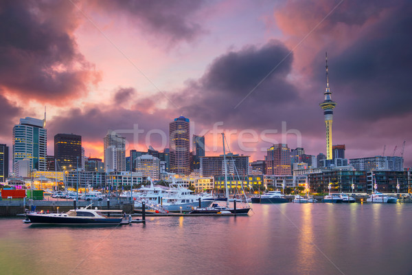 Cityscape immagine skyline Neozelandese acqua mare Foto d'archivio © rudi1976