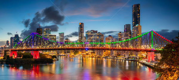 Brisbane cityscape imagem linha do horizonte panorama Austrália Foto stock © rudi1976