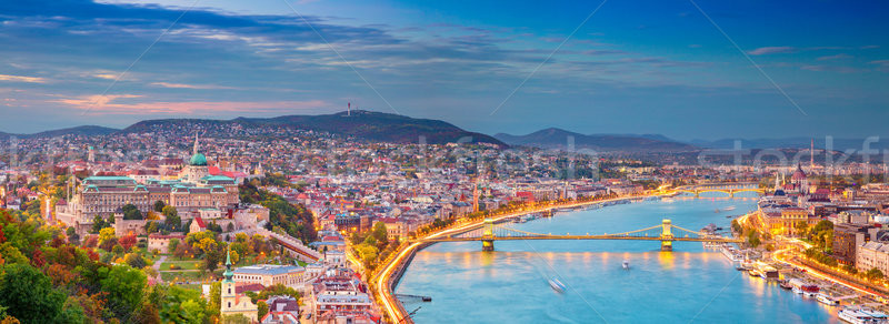 Zdjęcia stock: Budapeszt · panoramiczny · Cityscape · obraz · miasta · Węgry