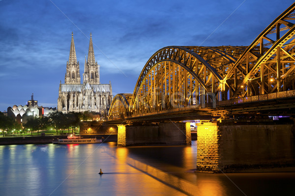 Colonia Alemania imagen catedral puente Foto stock © rudi1976