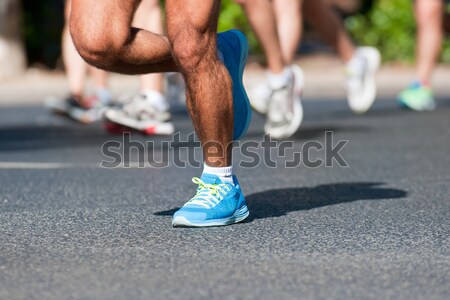 Maraton grup spor kalabalık sağlık spor Stok fotoğraf © ruigsantos