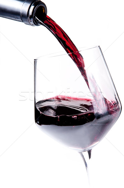 Stockfoto: Rode · wijn · fles · wijnglas · wijn · glas