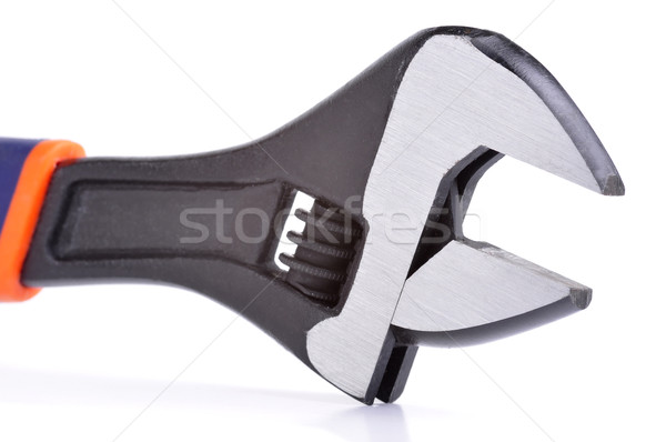 Schraubenschlüssel weiß Bau Tool Rohr Stock foto © ruigsantos