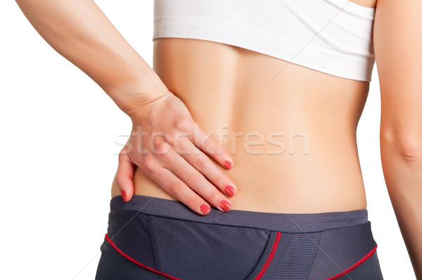 Dolor de espalda dolor bajar atrás mujer Foto stock © ruigsantos