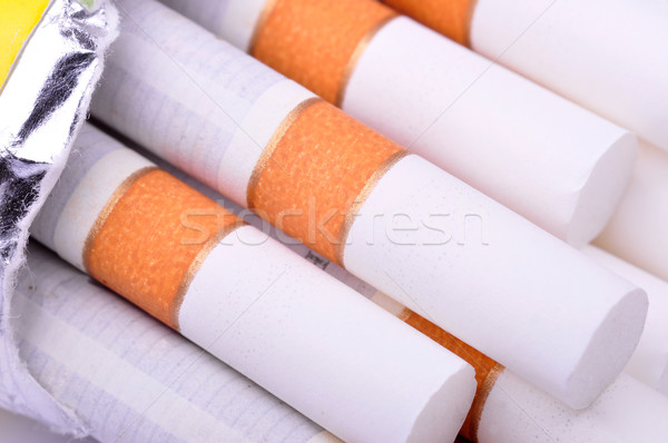 Packung Zigaretten Gesundheit Rauch Gruppe Stock foto © ruigsantos