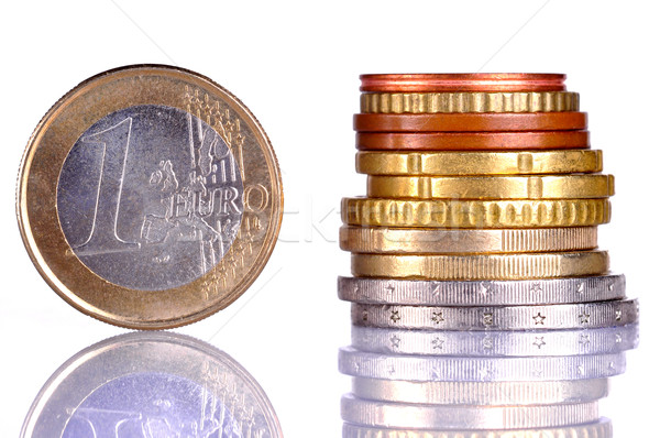 Euro para sikke madeni para Stok fotoğraf © ruigsantos