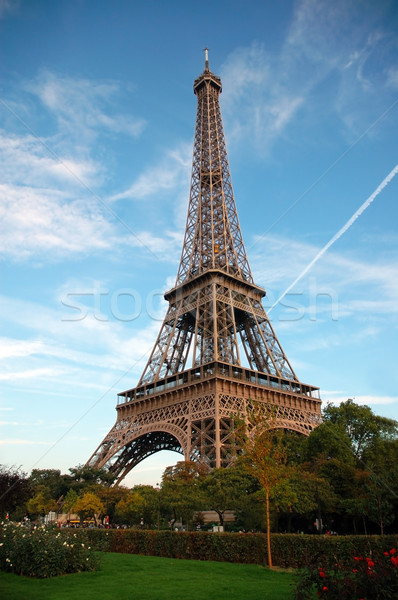 Stok fotoğraf: Eyfel · Kulesi · Paris · Fransa · gökyüzü · mimari · tatil