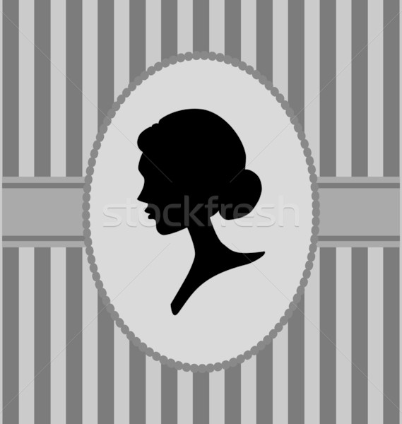 Woman portrait silhouette Stock photo © rumko