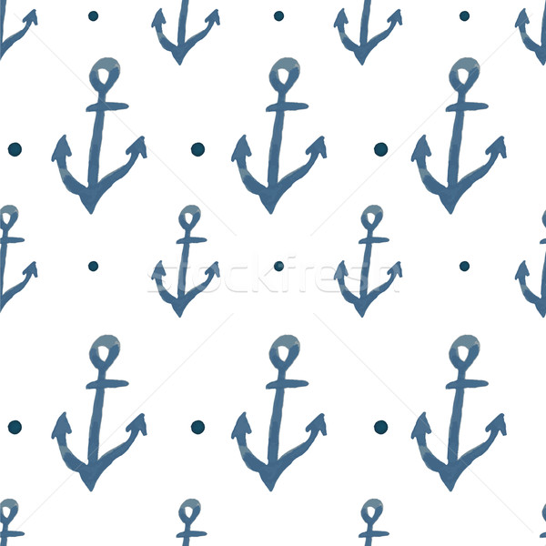Vector pattern with anchors Stock photo © rumko