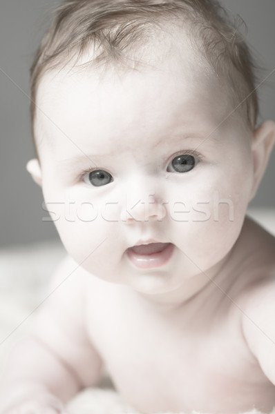 Sweet littel Baby Close Up Stock photo © runzelkorn