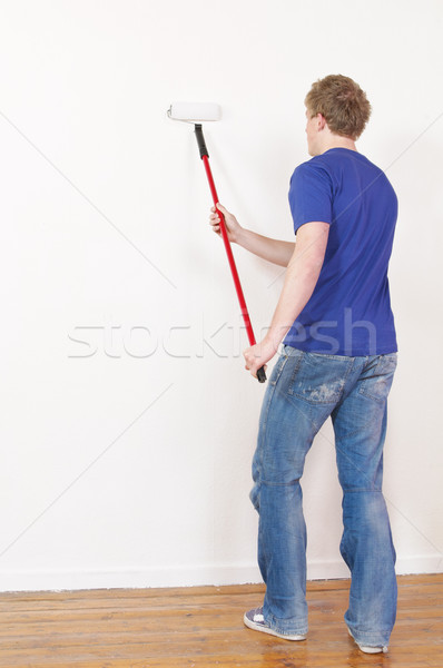 Young couple paint on renovation and Stock photo © runzelkorn