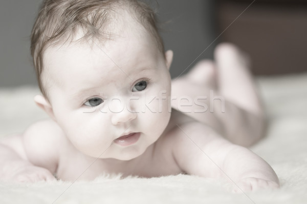 Sweet littel Baby Close Up Stock photo © runzelkorn