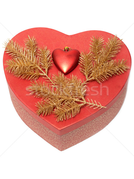 Red box in form heart Stock photo © RuslanOmega