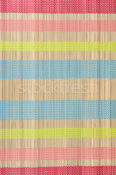 Colour small rug from bamboo Stock photo © RuslanOmega