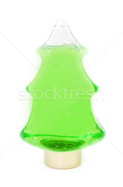 Vert shampooing bouteille forme arbre de noël arbre Photo stock © RuslanOmega