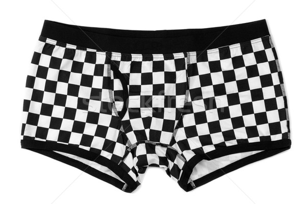 Men's boxer shorts in black and white checkered. Stock photo © RuslanOmega