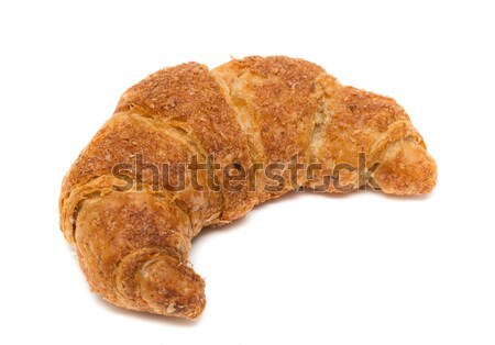 Foto stock: Fresco · saboroso · croissant · branco · delicioso · isolado