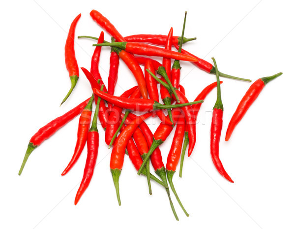 商業照片: 紅色 辣椒 白 食品 綠色 吃 / red chili