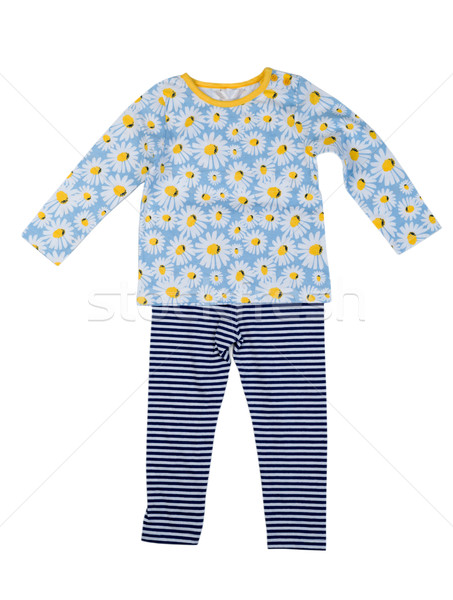 Childrens clothing with a pattern of daisy. Isolate on white. Stock photo © RuslanOmega