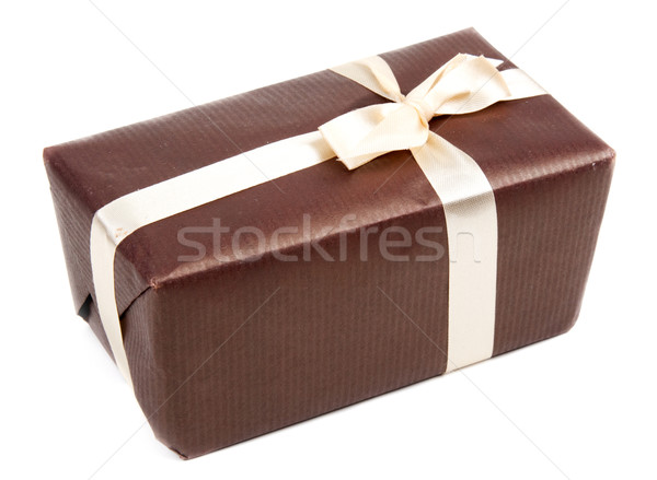 Gift brown box with bow Stock photo © RuslanOmega