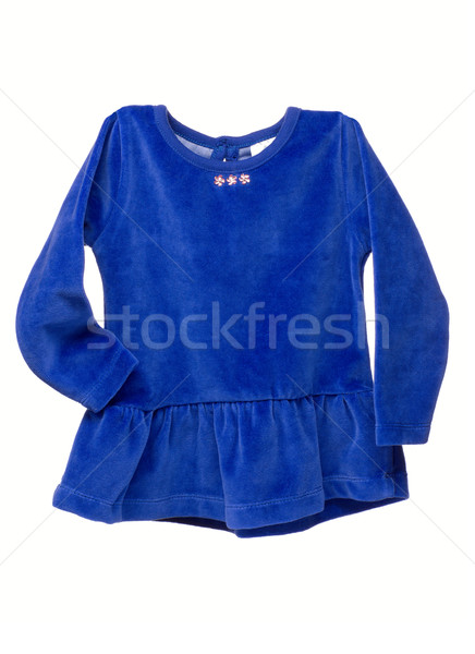Blue suede baby dress. Stock photo © RuslanOmega