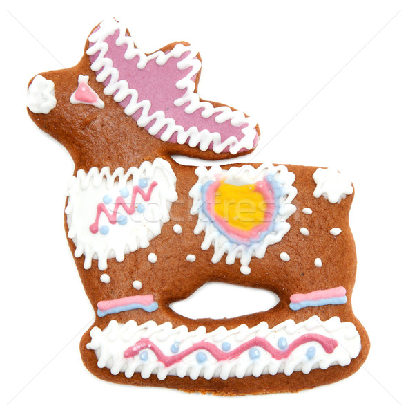 Gingerbread in form decorated by glaze of the deer Stock photo © RuslanOmega