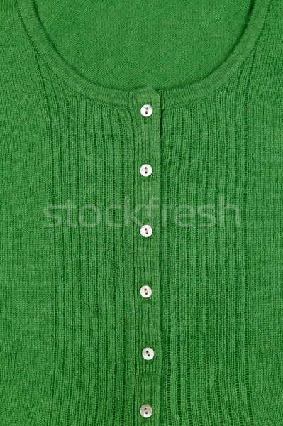 Green wool sweater, texture, collar Stock photo © RuslanOmega
