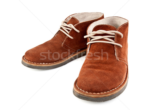 a pair of brown suede shoes Stock photo © RuslanOmega