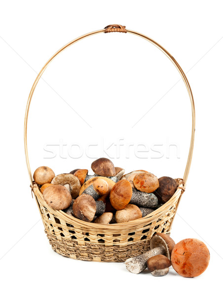Basket with mushrooms Stock photo © RuslanOmega