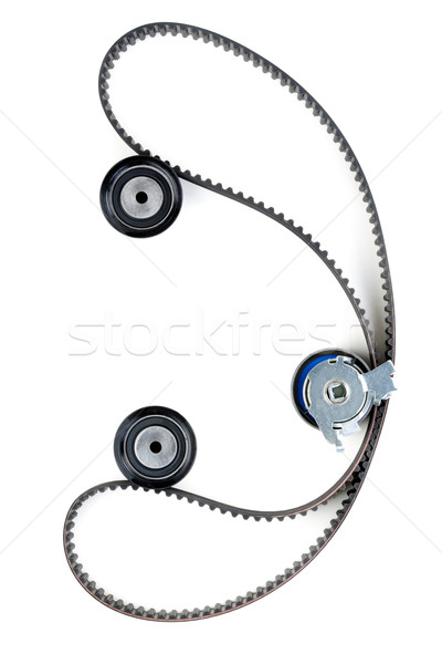 tension pulley and timing belt Stock photo © RuslanOmega