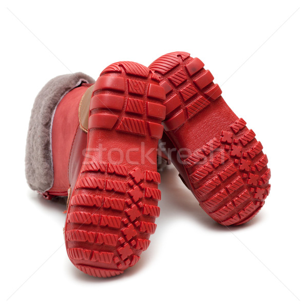 Sole baby winter boot with fur Stock photo © RuslanOmega