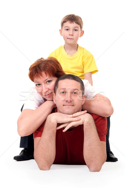 family of three on the floor Stock photo © RuslanOmega