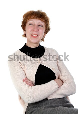 portrait of a smiling middle-aged woman Stock photo © RuslanOmega