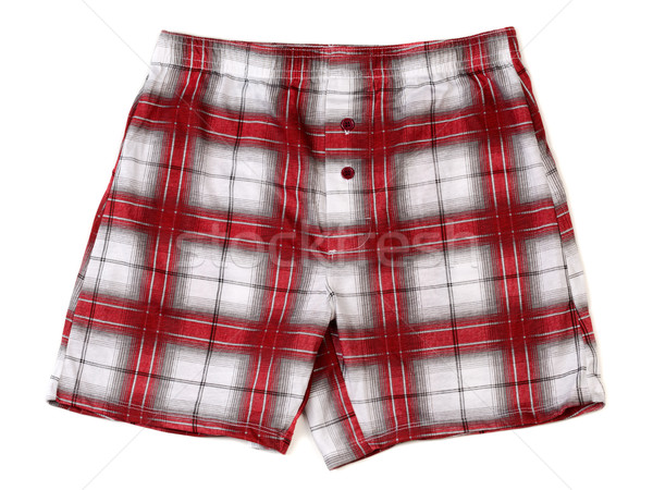 Men's boxer shorts in red and gray plaid. Stock photo © RuslanOmega