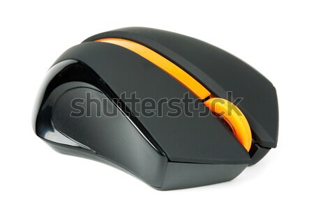 Preto mouse de computador laranja rolar isolado branco Foto stock © RuslanOmega